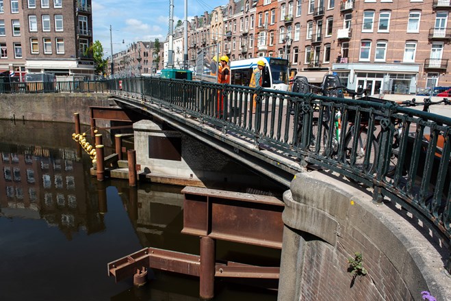 Werkzaamheden project Oranje Loper Amsterdam brug 108 Da Costagracht (4)