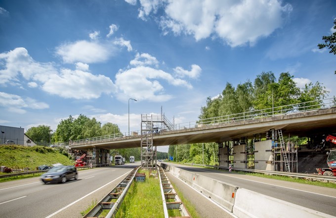 Renovatie viaduct in Limburg