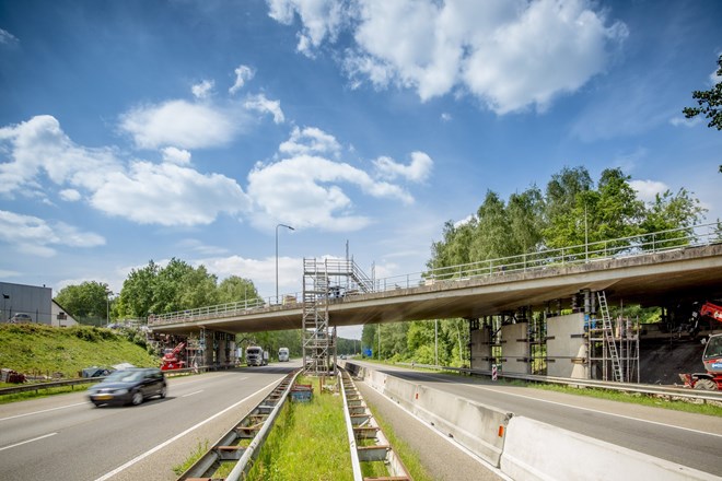 Renovatie viaduct in Limburg