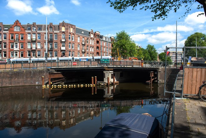 Werkzaamheden project Oranje Loper Amsterdam brug 108 Da Costagracht (2)