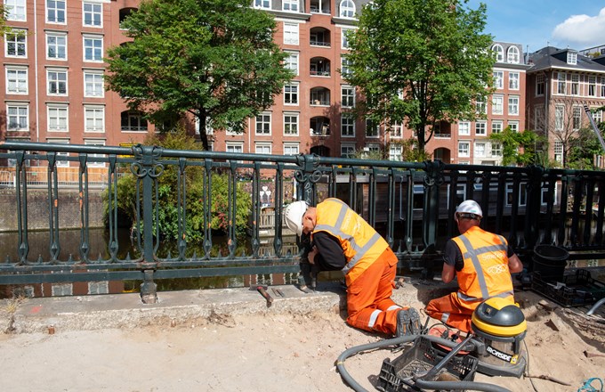 Werkzaamheden project Oranje Loper Amsterdam brug 108 Da Costagracht (3)
